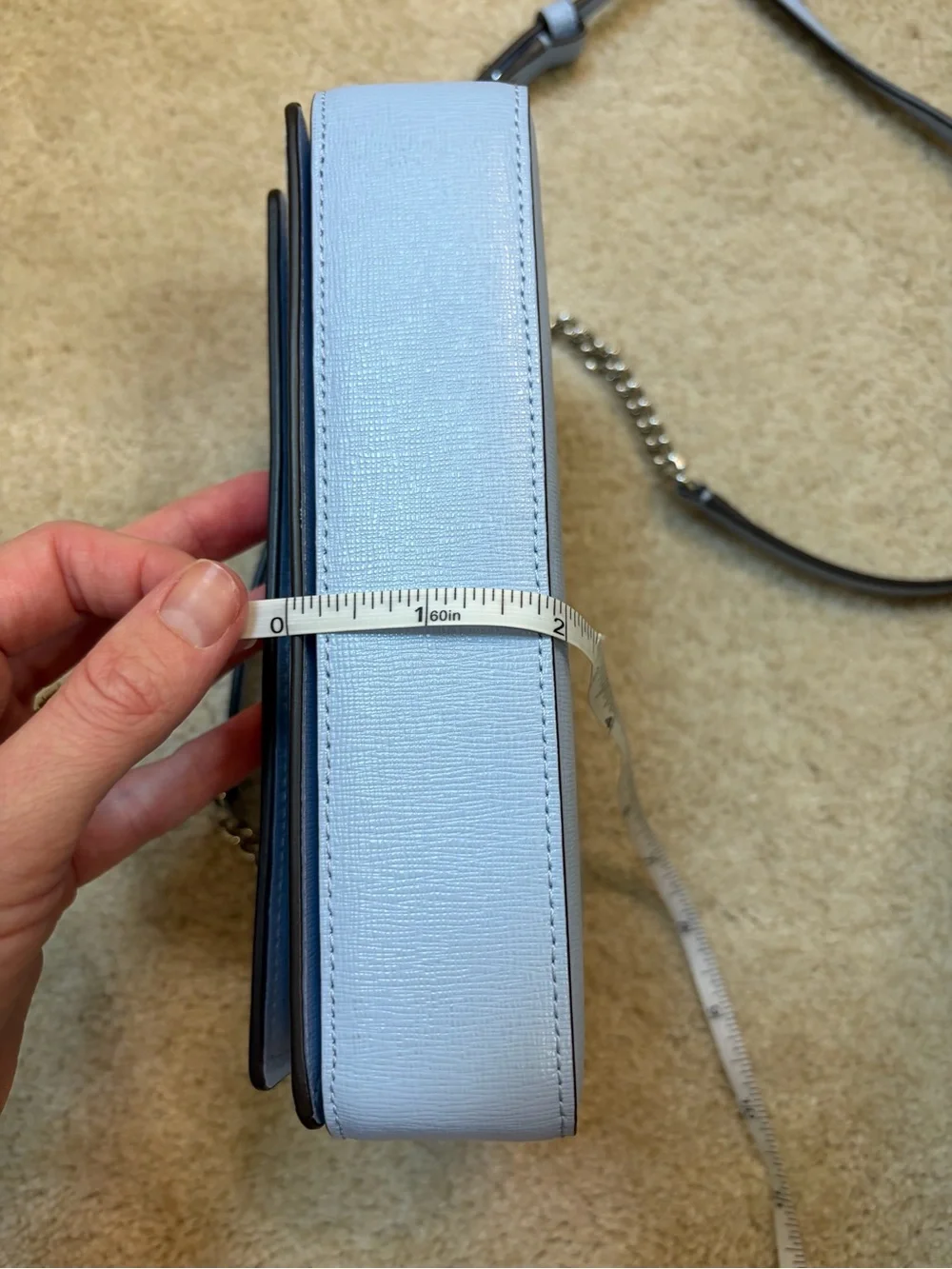 kate spade Morgan Flap Chain Wallet in Powder Blue